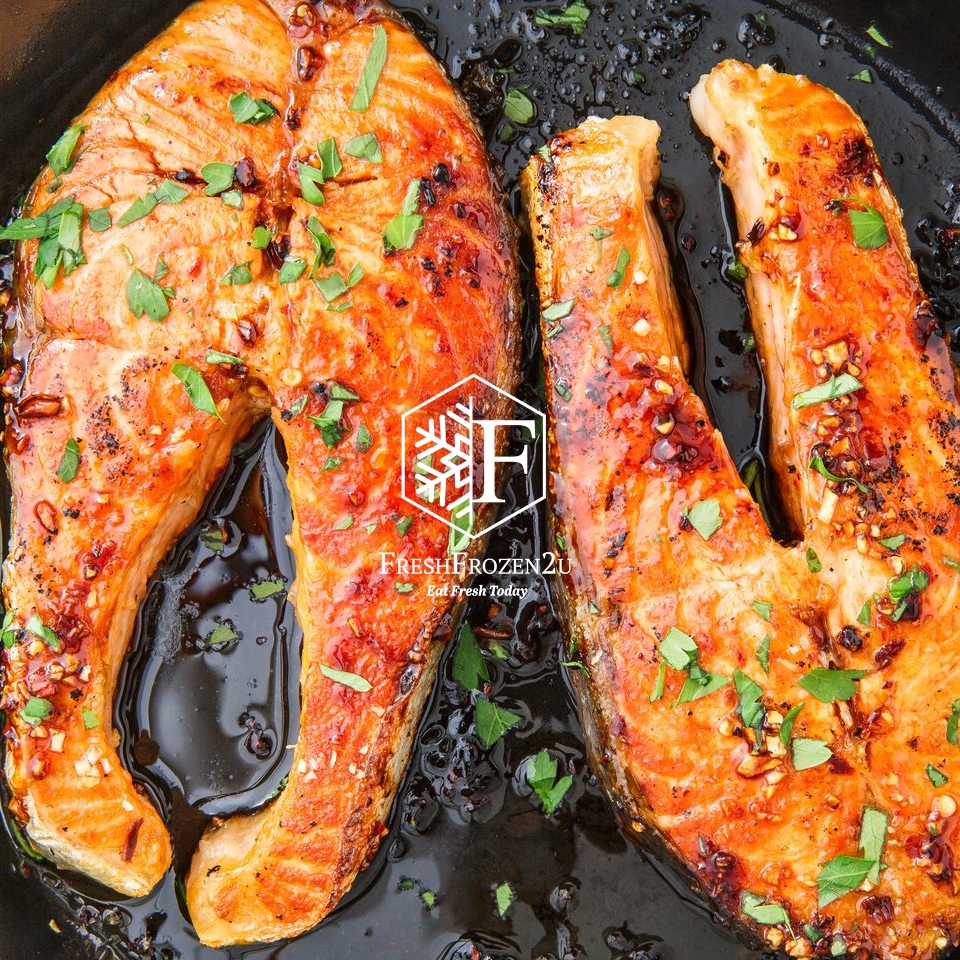 [Promo]Atlantic Salmon Fish Steak 三文鱼排 (1.3kg+-)