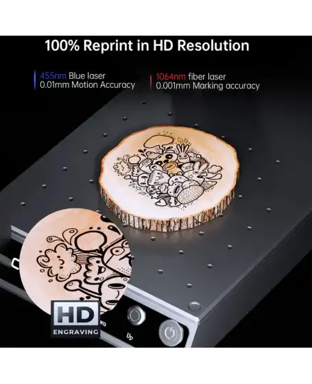 Mr Carve M4 – Dual-Laser Fiber Marking Machine for Metal & Wood 5