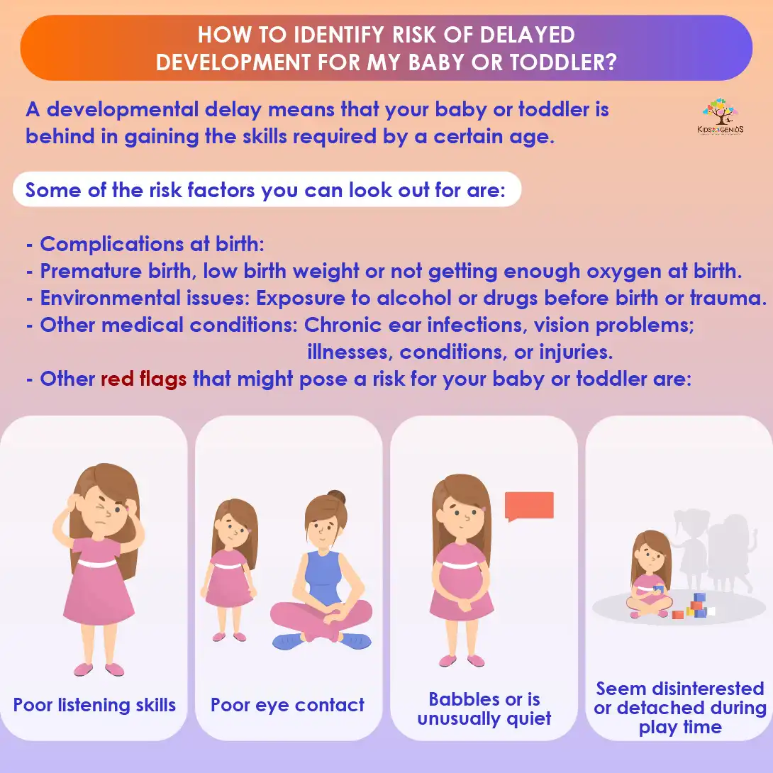 How to identify risk of delayed development for my baby or toddler?