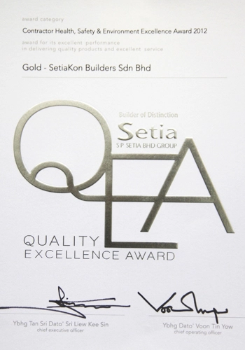 Constractor Health, Safety & Environment Excellence Award