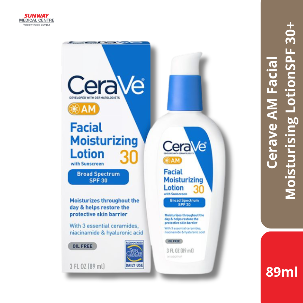 Cerave AM Facial Moisturising Lotion SPF 30+ (52ml)