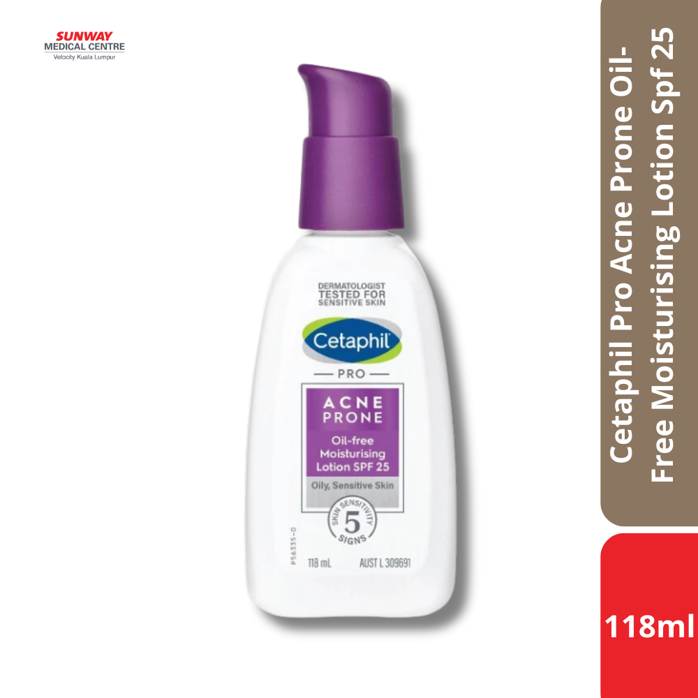 Cetaphil Pro Acne Prone Oil-Free Moisturising Lotion Spf 25 (118ml)