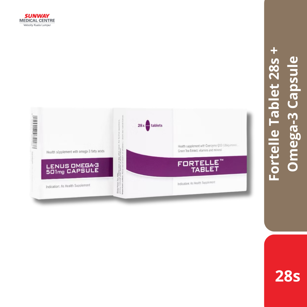 Fortelle Tablet 28s + Omega-3 Capsule 28s