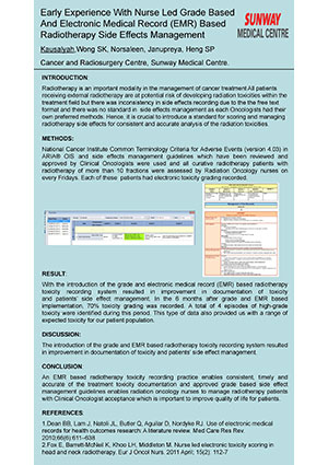 Nurse Lead Grade Based Radiotherapy Side Effect Management